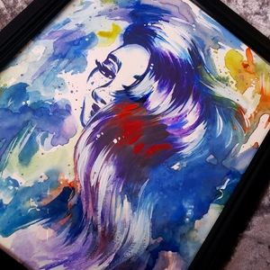 Flowing Original Framed artwork painting